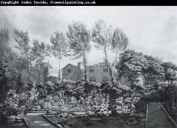 Pars, William The Flower Garden at Strawberry Hill,Middlesex